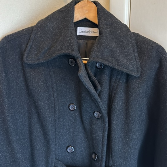 Cape sleeve wool coat - Picture 2 of 3